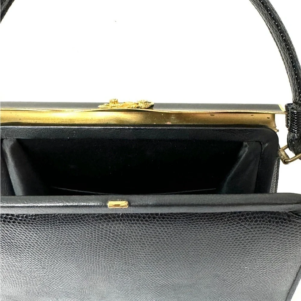 Vintage black embossed
